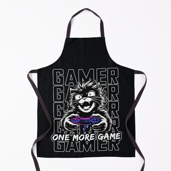 Item preview, One More Game Gamer Cat Funny Gaming Meme Video Game Addict Cat Lover Gaming Humor Design designed and sold by MonNoir.