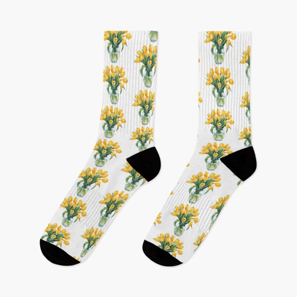 Item preview, Copy of Yellow tulips bouquet watercolor designed and sold by uunaa.