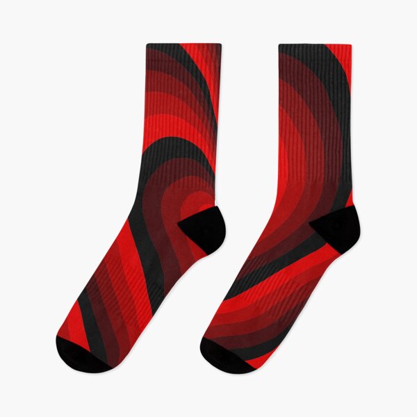 Item preview, Retro Red and Black Concentric Hearts Aesthetic Y2K Pattern designed and sold by Aesthetic Crew.