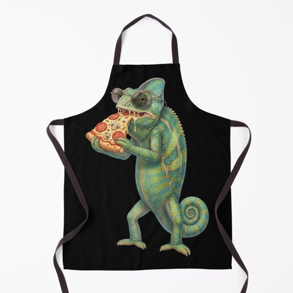 Item preview, Funny Chameleon Eating Pizza Animal Lover designed and sold by TerryConnells.