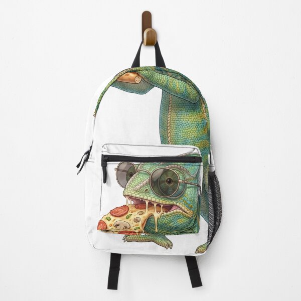 Item preview, Funny Chameleon Eating Pizza Animal Lover designed and sold by TerryConnells.