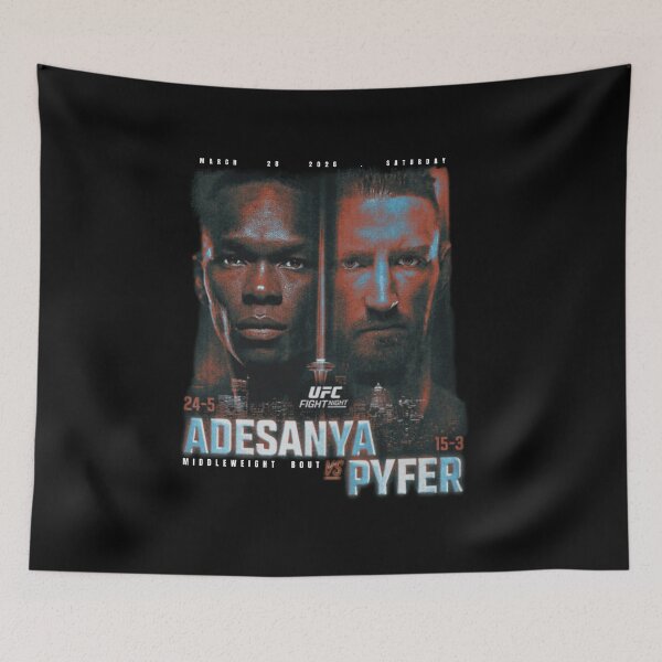 Item preview, Israel Adesanya Vs Joe Pyfer UFC Fight Night 2026 Match Up designed and sold by JeyVel.