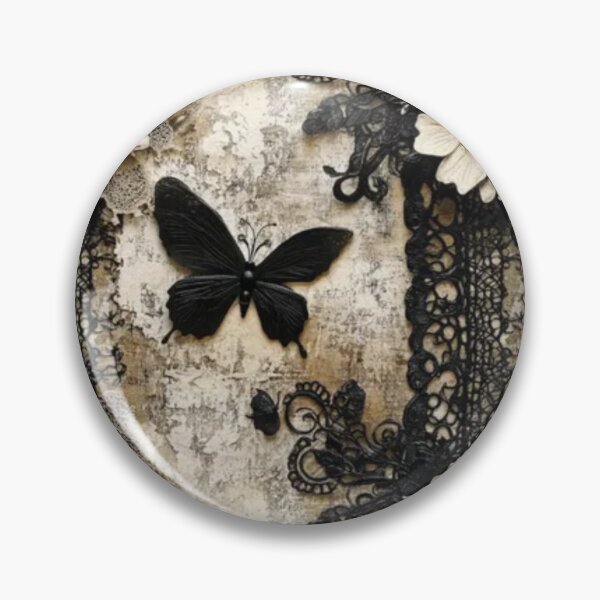 Item preview, Vintage Gothic Butterfly Lace Aesthetic designed and sold by GraveyardGlam.