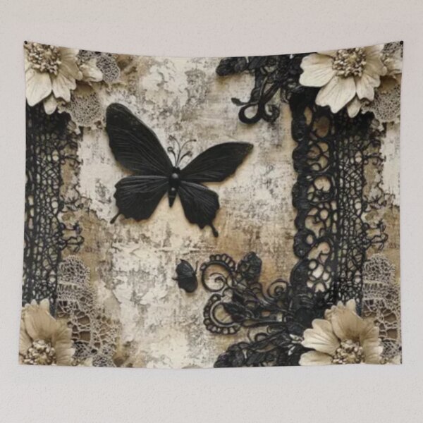 Item preview, Vintage Gothic Butterfly Lace Aesthetic designed and sold by GraveyardGlam.