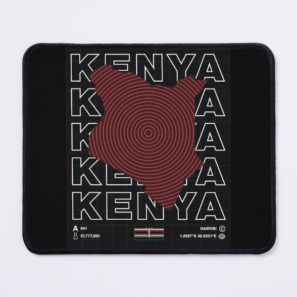 Item preview, Kenya Minimal Map designed and sold by Atlas-Array.
