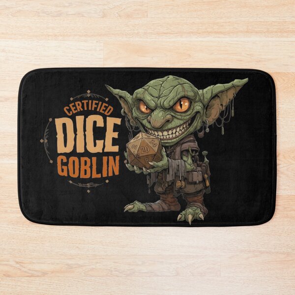 Item preview, Certified Dice Goblin Tabletop Roleplaying D20 Design designed and sold by Fenay Designs.