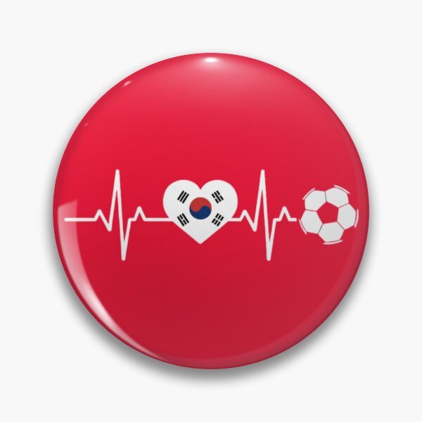 Item preview, South Korea Football Heartbeat | Taegeuk Warriors Soccer Fan designed and sold by dudelinart.