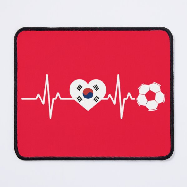 Item preview, South Korea Football Heartbeat | Taegeuk Warriors Soccer Fan designed and sold by dudelinart.