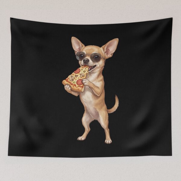 Item preview, Funny Chihuahua Eating Pizza Dog Mom Dad Lover designed and sold by TerryConnells.