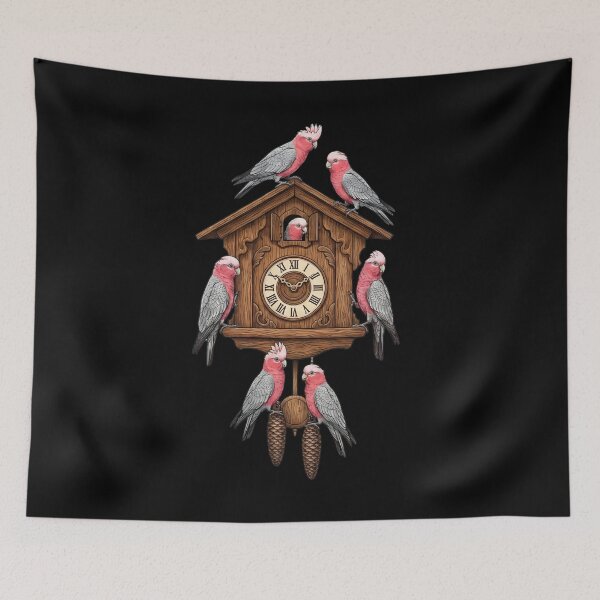 Item preview, Funny Cockatoo Galah Parrot Clock Mom Dad Lover designed and sold by TerryConnells.