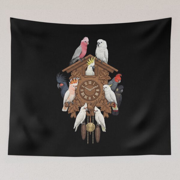 Item preview, Funny Cockatoo Parrot Clock Mom Dad Lover designed and sold by TerryConnells.