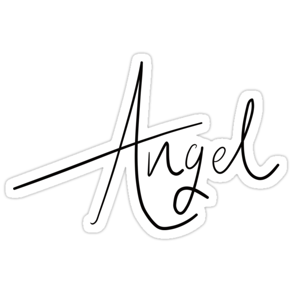 angel-shirt-handwriting-script-style-for-halloween-stickers-by