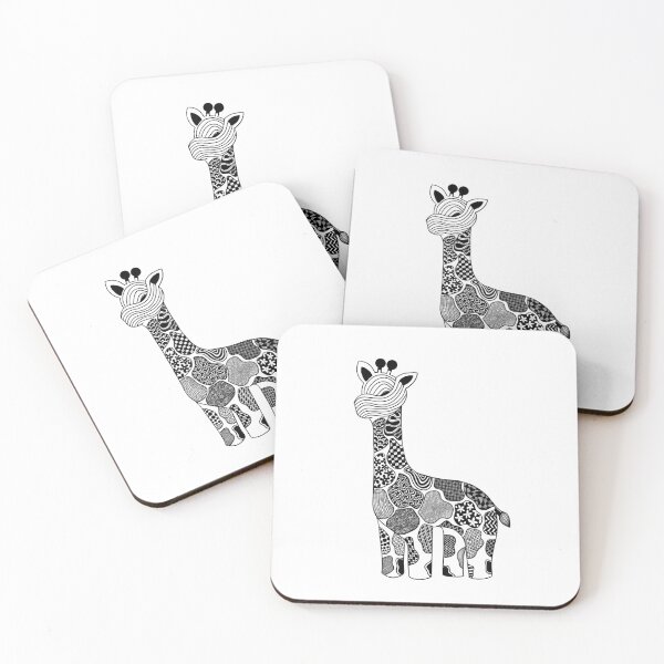 Item preview, Giraffe Zentangled designed and sold by Sylvan Ripple.