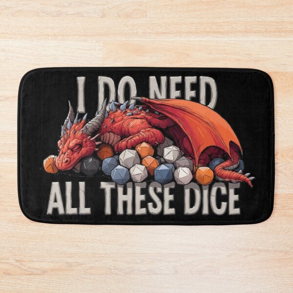 Item preview, I Do Need All These Dice Sleeping Red Dragon Hoard designed and sold by Fenay Designs.