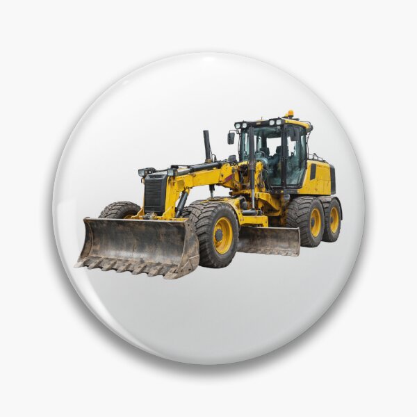 Item preview, Heavy Construction Motor Grader Roadwork Machinery Illustration designed and sold by Radekku.