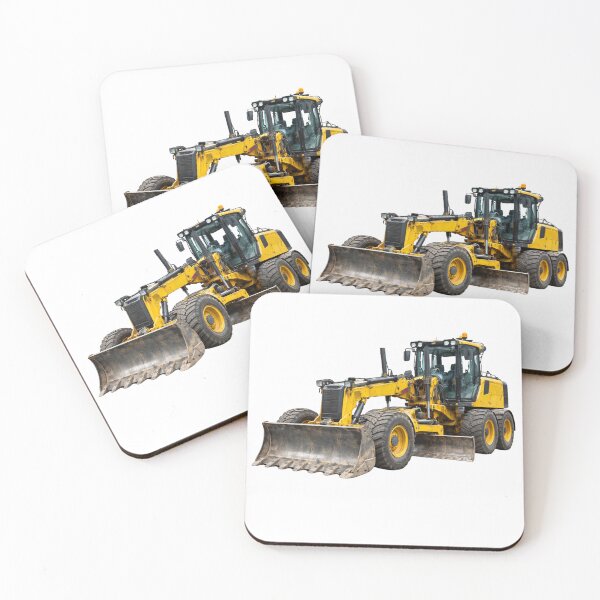 Item preview, Heavy Construction Motor Grader  Roadwork Machinery Illustration designed and sold by Radekku.