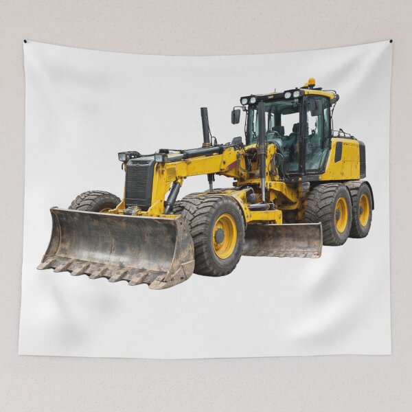Item preview, Heavy Construction Motor Grader  Roadwork Machinery Illustration designed and sold by Radekku.