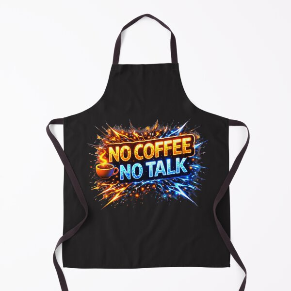 Item preview, NO COFFEE NO TALK designed and sold by Nika Art Studio.