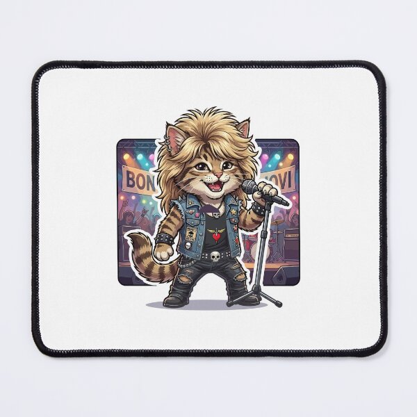Item preview, Bon Jovi Tribute Cat Singer on Stage designed and sold by henryavincnt.