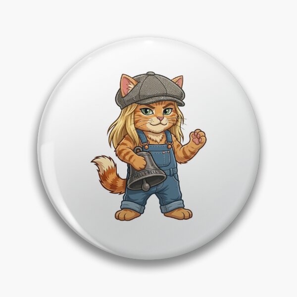 Item preview, Tribute Cat with Hells Bell and Overalls designed and sold by henryavincnt.