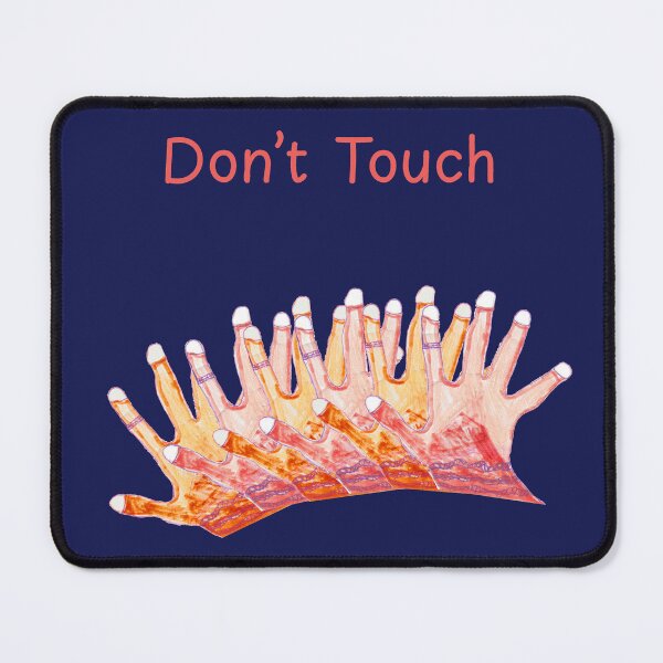 Item preview, Don’t Touch Hands Illustration - Whimsical Naive Art designed and sold by nimbfeja.