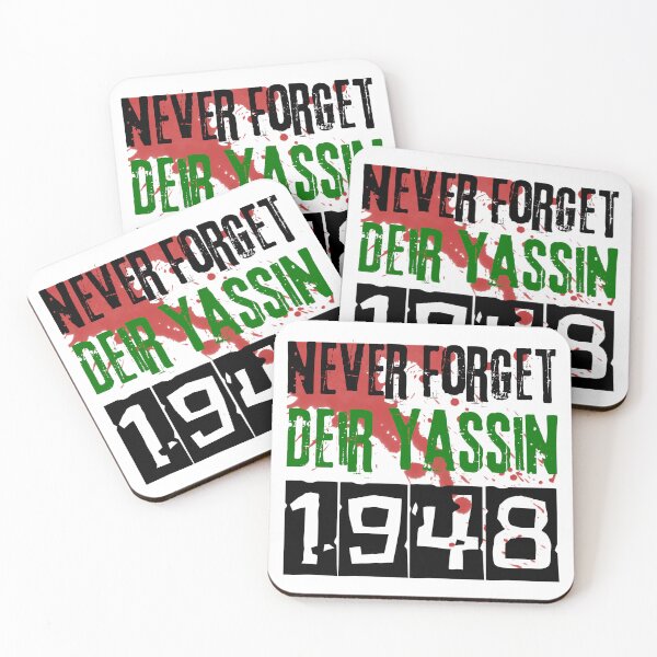 Item preview, Never forget Deir yassin massacre never forgive - nakba 1948 designed and sold by Randa Ranmania.