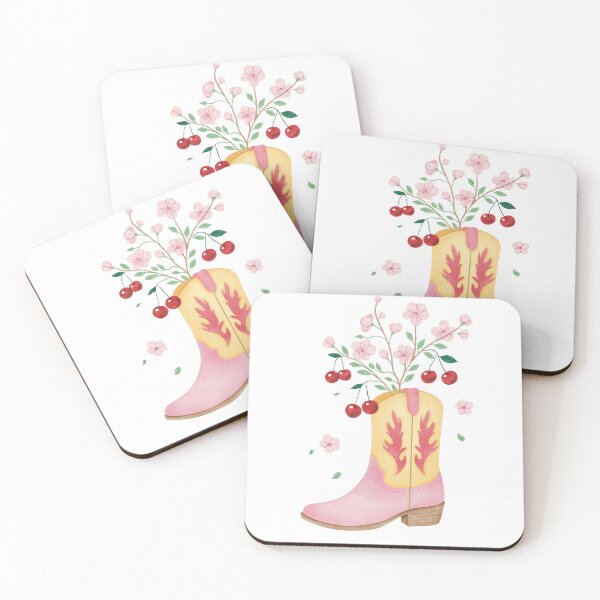 Item preview, Cowgirl Boots Desert Bloom Illustration designed and sold by magicstorytale.