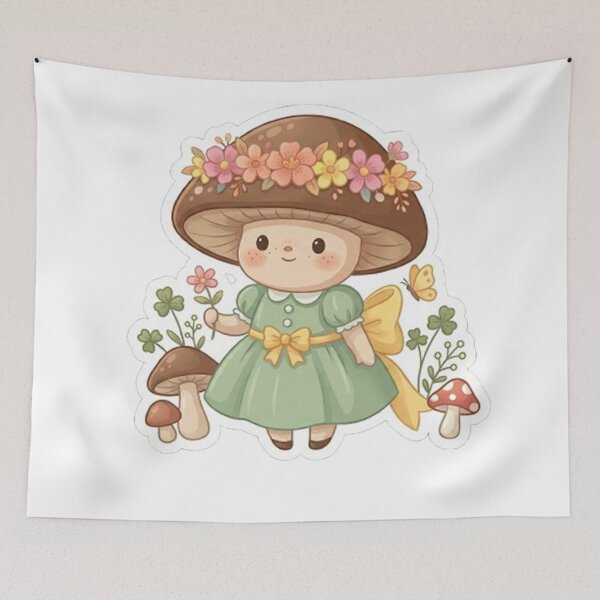 Item preview, Cute Flower Mushroom fairys 2 designed and sold by sanawnaw154.