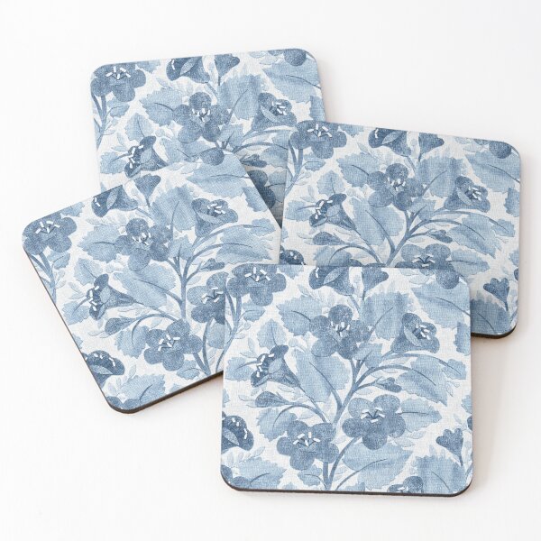 Item preview, California Bluebell Collage in Soft Denim Blue  designed and sold by micklyn.