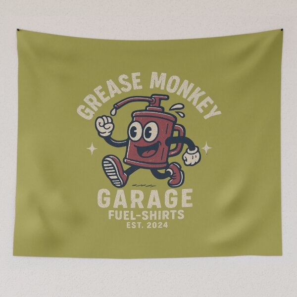 Item preview, Vintage Grease Monkey Garage Shirt designed and sold by Fuel-Shirts.