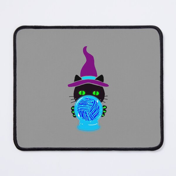 Item preview, Neon Witch Cat with Yarn Ball – Knitting Magic Design designed and sold by ArtyWares.