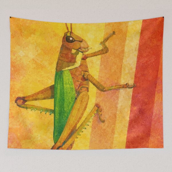 Item preview, Grasshopper I, Collage – Colorful Children’s Illustration designed and sold by SWSandraWechner.