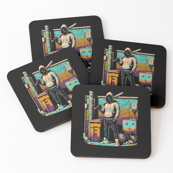 Item preview, Neon Street Vigilante – Retro Urban Arcade Style Design designed and sold by onlin3boutiqu3.
