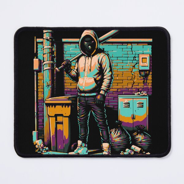 Item preview, Neon Street Vigilante – Retro Urban Arcade Style Design designed and sold by onlin3boutiqu3.