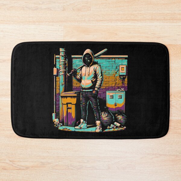 Item preview, Neon Street Vigilante – Retro Urban Arcade Style Design designed and sold by onlin3boutiqu3.