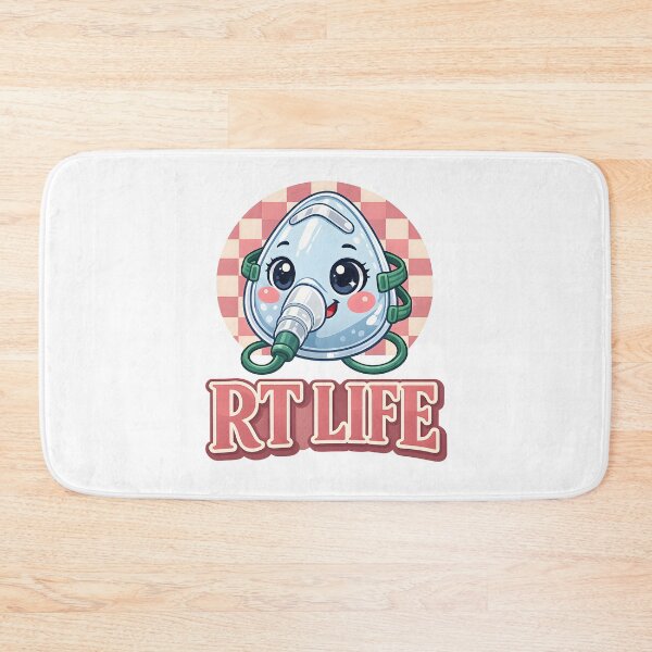Item preview, Respiratory Therapist RT Life Cute Oxygen Mask Medical Design designed and sold by ClinicalHubs.