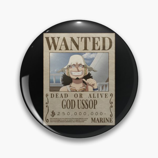 Item preview, Wanted Dead Or Alive God Ussop designed and sold by JTravisDesigns.