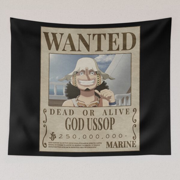 Item preview, Wanted Dead Or Alive God Ussop designed and sold by JTravisDesigns.