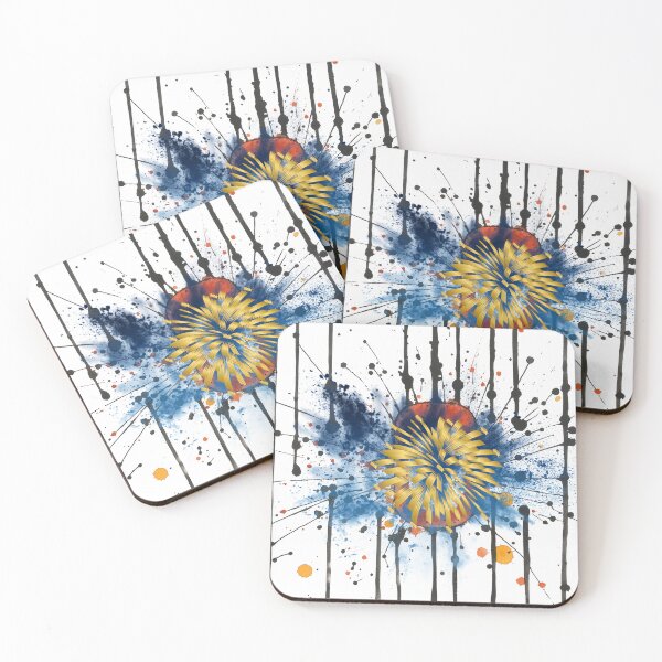 Item preview, Abstract Gold Explosion Paint Splatter – Modern Street Art Splash Design for Stickers & Apparel designed and sold by ChenEngEng.