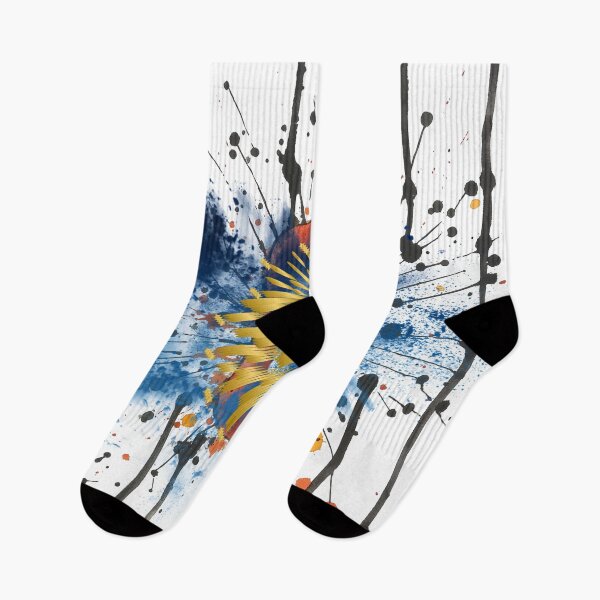 Item preview, Abstract Gold Explosion Paint Splatter – Modern Street Art Splash Design for Stickers & Apparel designed and sold by ChenEngEng.