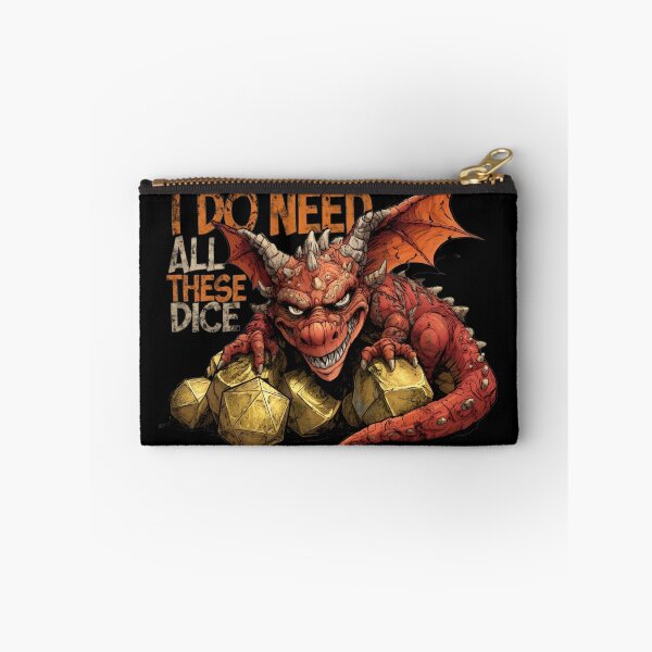 Item preview, I Do Need All These Dice Gold Hoard Dragon Graphic designed and sold by Fenay Designs.