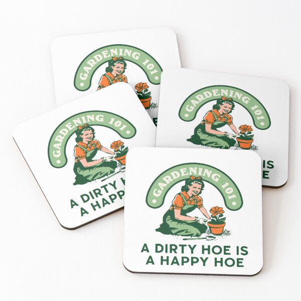 Item preview, A Dirty Hoe Is A Happy Hoe Funny Gardening Quote designed and sold by SkeletonsDanger.