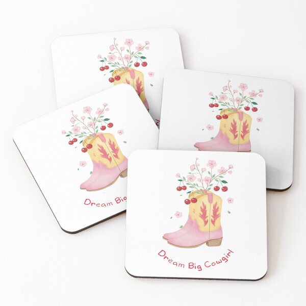 Item preview, Dream Big Cowgirl Boots Cute Illustration designed and sold by magicstorytale.