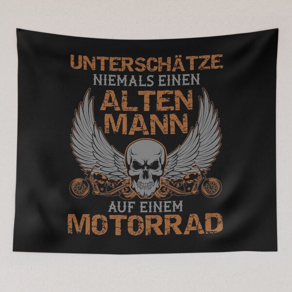 Item preview, Vintage motorcycle, old man, funny saying designed and sold by MaximWundersee.