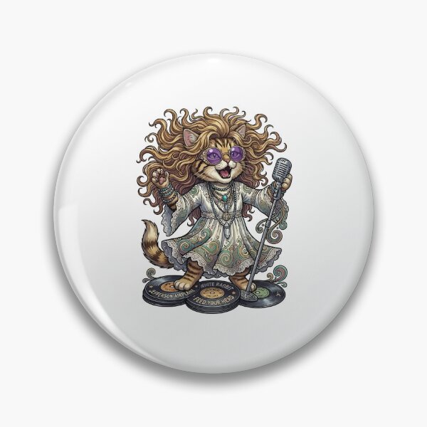 Item preview, Psychedelic Rock Queen Cat - 60s Icon Tribute designed and sold by henryavincnt.