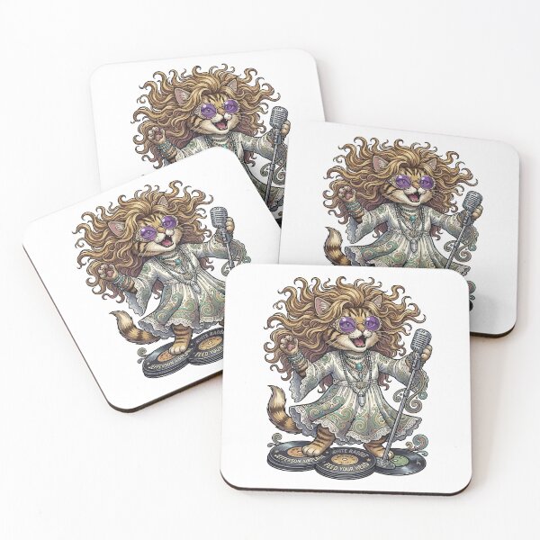 Item preview, Psychedelic Rock Queen Cat - 60s Icon Tribute designed and sold by henryavincnt.
