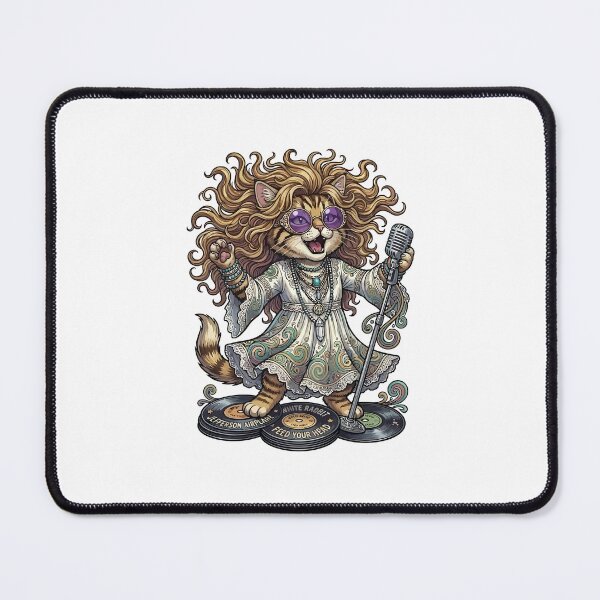 Item preview, Psychedelic Rock Queen Cat - 60s Icon Tribute designed and sold by henryavincnt.