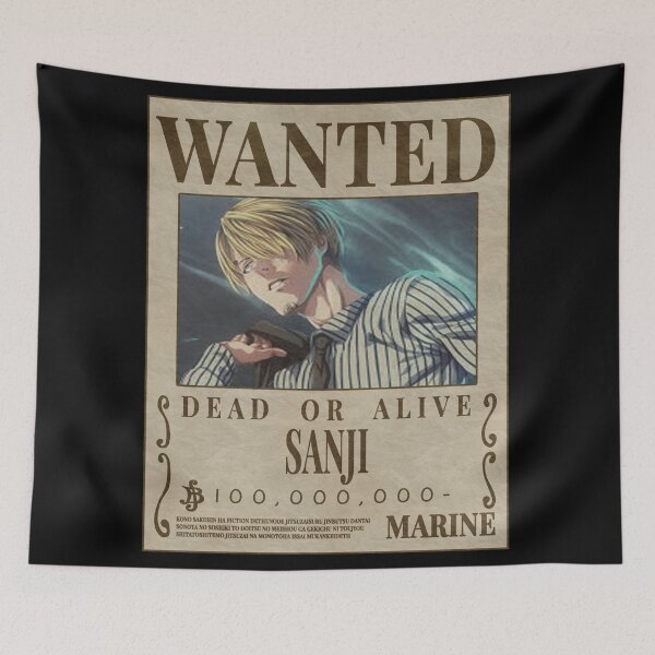 Item preview, Wanted Dead Or Alive Sanji  designed and sold by JTravisDesigns.