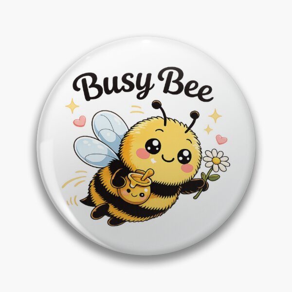 Item preview, Busy Bee Cute Bee Design | Kawaii Bee with Honey & Flower | Bee Lover Gift designed and sold by PurpleJelly.