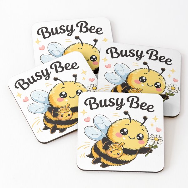 Item preview, Busy Bee Cute Bee Design | Kawaii Bee with Honey & Flower | Bee Lover Gift designed and sold by PurpleJelly.